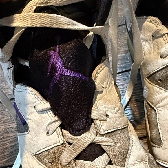 Nike Air Jordan 6 Retro LTR Flint Men's 13 US White Sneakers (C13125-100) - Picture 5 of 16